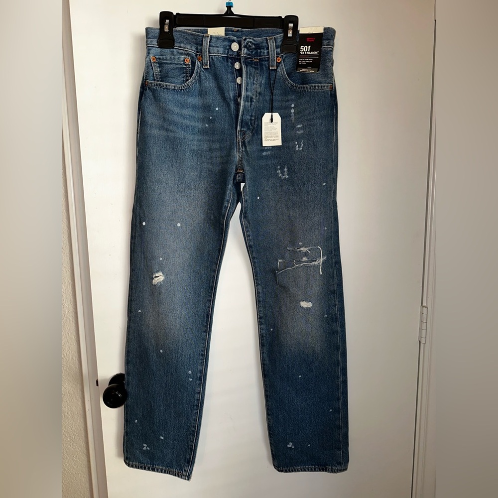 Levi's Men's Relaxed Fit Distressed Blue Jeans